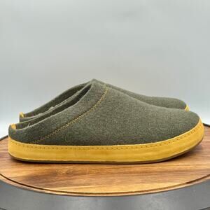 OLUKAI Hamani Hulu Sheepskin Shearling Lined Felt Mule Slippers Men's Size 9 NEW